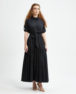 Maxi shirt dress